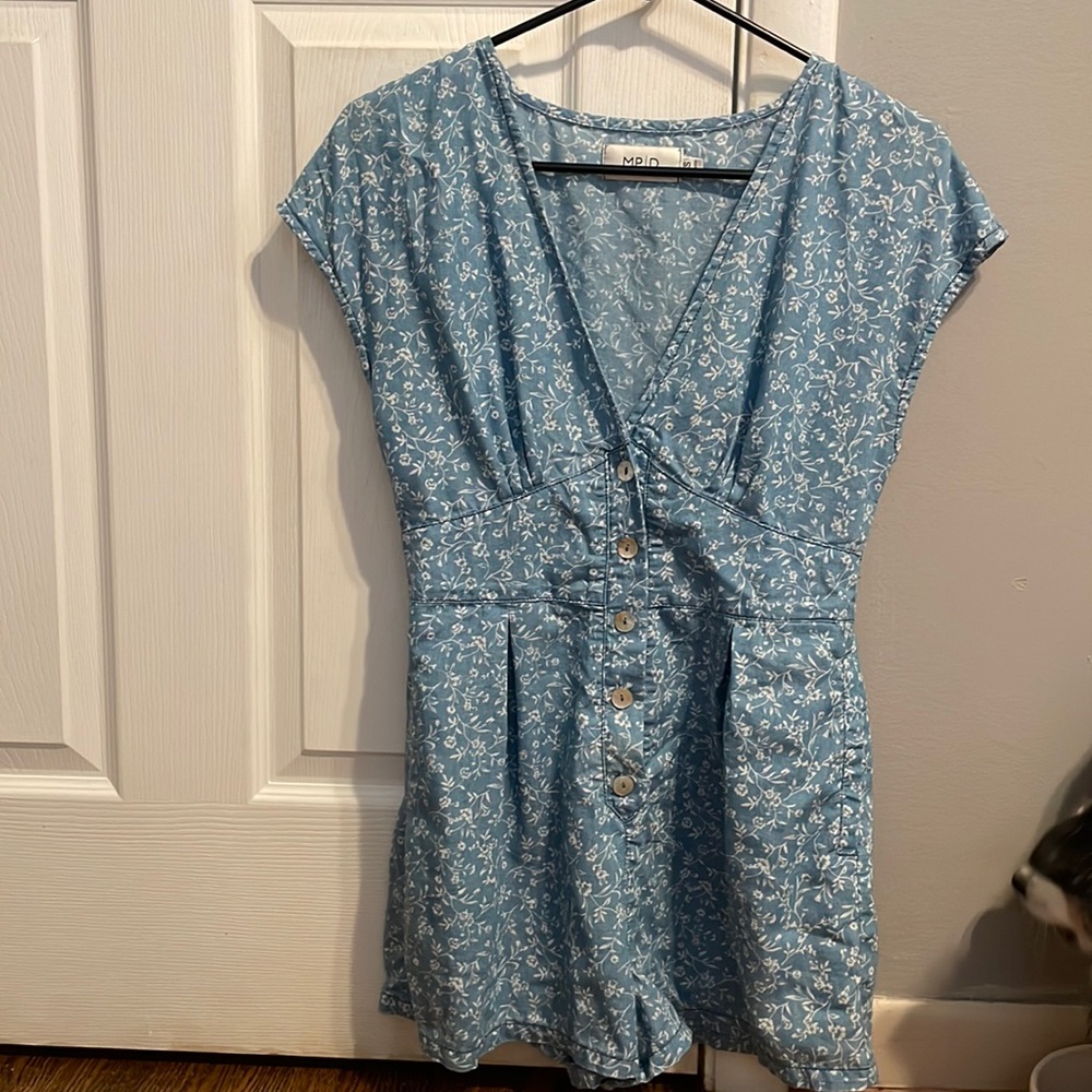 Jaye Chambray Romper